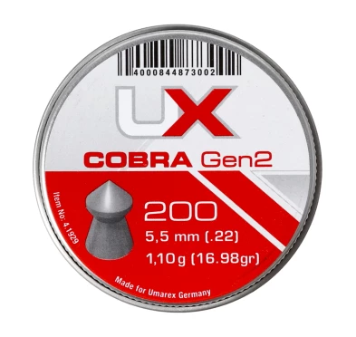 Śrut Diabolo UX Cobra 5,5 mm 200 szt. - Sklep z akcesoriami strzeleckimi
