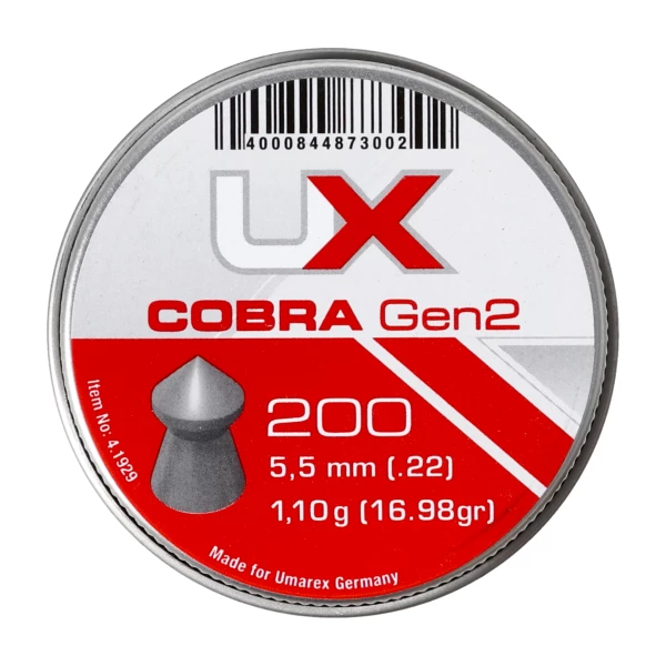 Śrut Diabolo UX Cobra 5,5 mm 200 szt. Śrut Diabolo UX Cobra 5,5 mm 200 szt.