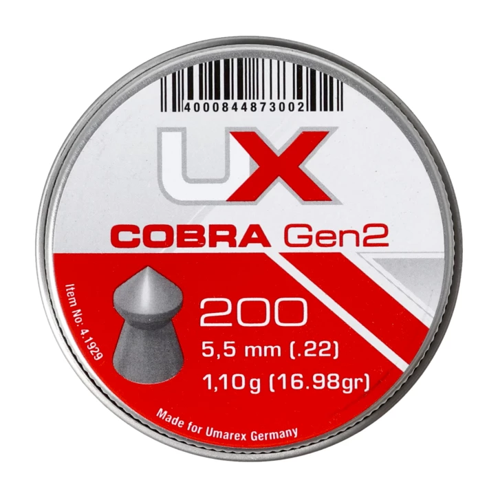 Śrut Diabolo UX Cobra 5,5 mm 200 szt. - Sklep z akcesoriami strzeleckimi