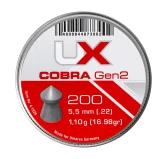 Śrut Diabolo UX Cobra 5,5 mm 200 szt. Śrut Diabolo UX Cobra 5,5 mm 200 szt.