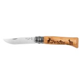 Nóż Opinel 8 inox dąb seria Animal - kozica Nóż Opinel 8 inox dąb seria Animal - kozica