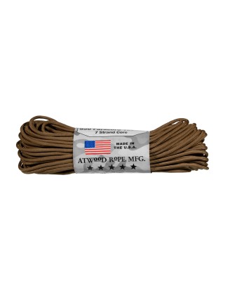 Paracord Atwood Rope MFG 550-7: Wielofunkcyjne akcesorium w kolorze brązowym