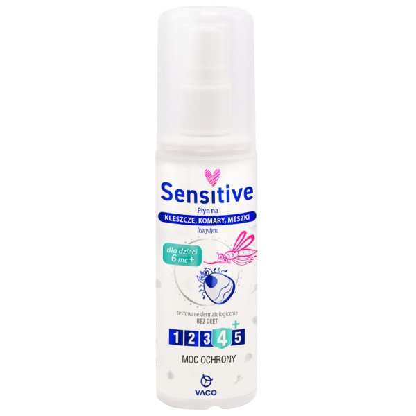 Płyn Vaco na kleszcze, komary i meszki sensitive 80 ml Płyn Vaco na kleszcze, komary i meszki sensitive 80 ml
