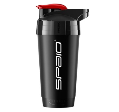 Ekstrawagancka manierka Shaker Spaio 01 700 ml czarno/czerwony!