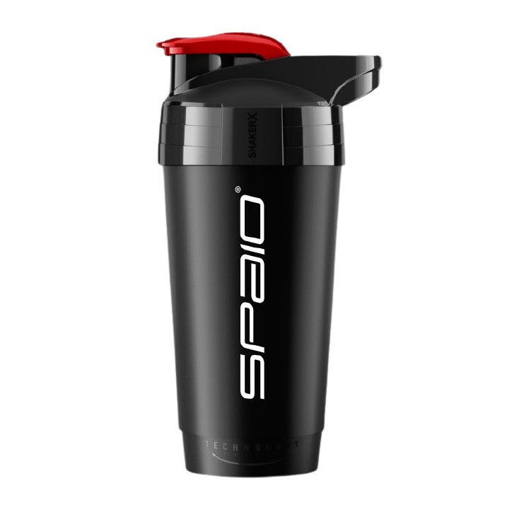 Ekstrawagancka manierka Shaker Spaio 01 700 ml czarno/czerwony!