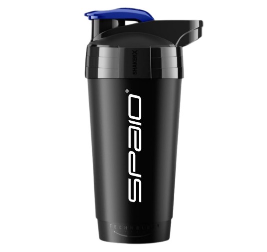 Manierka Shaker Spaio 01 700ml - czarno/niebieski