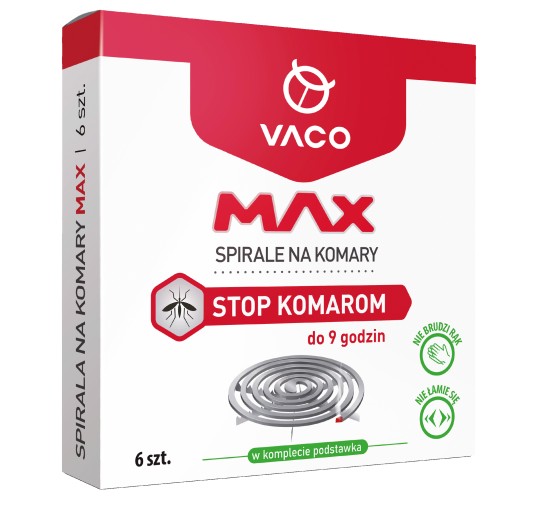 Spirale Vaco na komary Max, 6 szt - skuteczna ochrona przed owadami