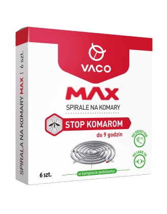 Spirale Vaco na komary Max, 6 szt - skuteczna ochrona przed owadami