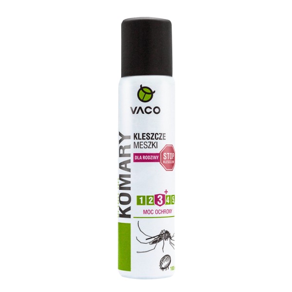 Spray Vaco na komary, kleszcze i meszki 100 ml Spray Vaco na komary, kleszcze i meszki 100 ml