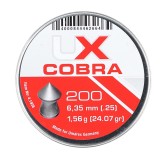 Śrut diabolo Umarex Cobra Pointed Ribbed 6,35/200 Śrut diabolo Umarex Cobra Pointed Ribbed 6,35/200