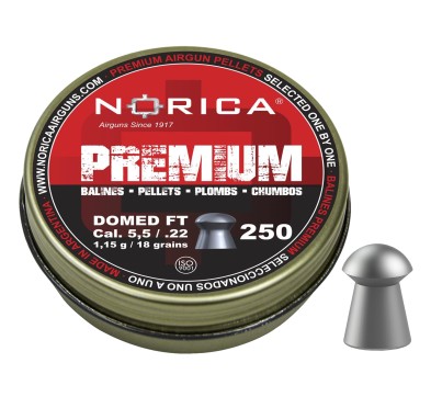 Śrut Norica Domed Premium FT 5,5 mm - 250 szt. | Wyjątkowa jakość!