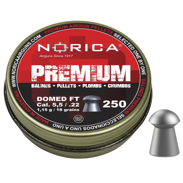 Śrut Norica Domed Premium FT 5,5 mm 250 szt. Śrut Norica Domed Premium FT 5,5 mm 250 szt.