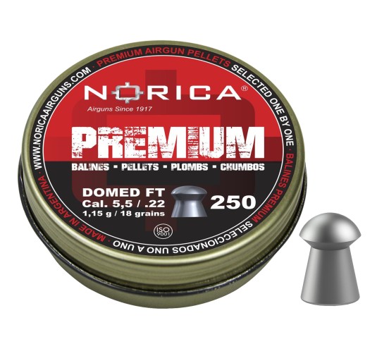 Śrut Norica Domed Premium FT 5,5 mm - 250 szt. | Wyjątkowa jakość!