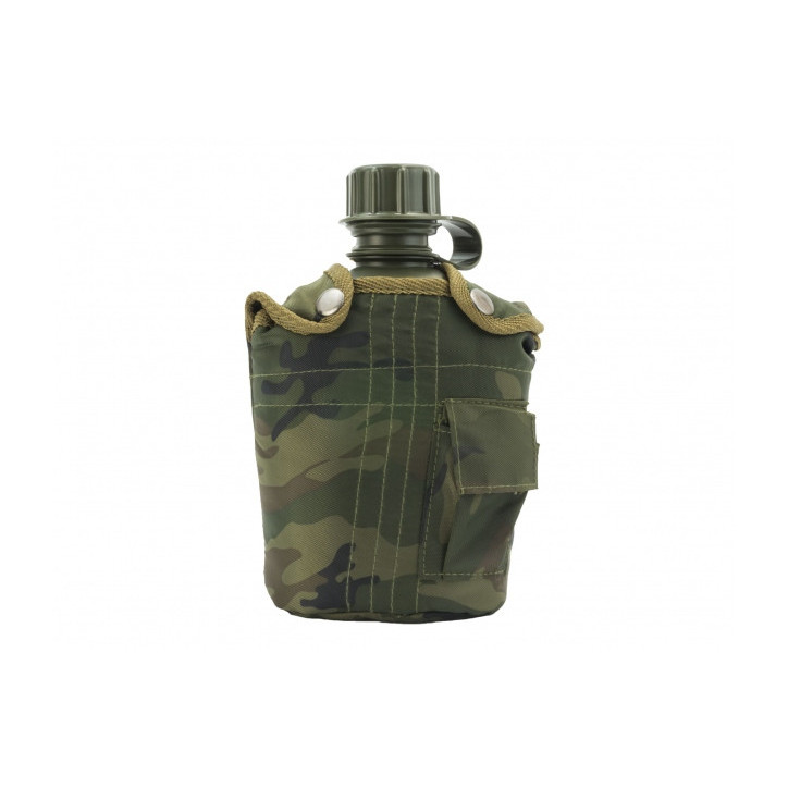 Manierka w pokrowcu MFH - woodland, 12 miesięcy gwarancji