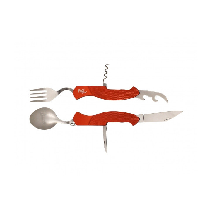 Niezbędnik Fox Outdoor 6-częściowy składany czerwony