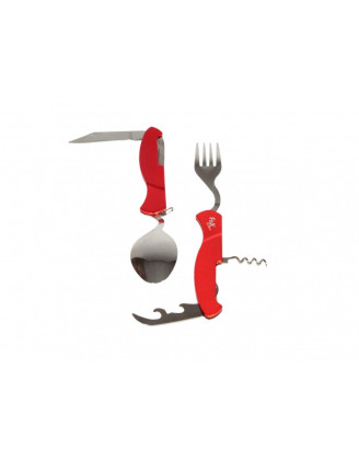 Niezbędnik Fox Outdoor 6-częściowy składany czerwony