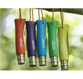 Nóż Opinel Colorama 07 inox grab pomarańczowy z rzemieniem Nóż Opinel Colorama 07 inox grab pomarańczowy z rzemieniem