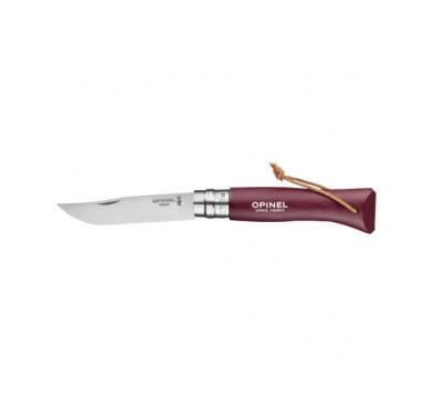 Nóż Opinel Colorama 08 inox grab bordowy - użyteczność i styl w jednym!