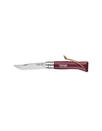 Nóż Opinel Colorama 08 inox grab bordowy - użyteczność i styl w jednym!