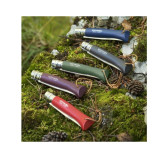 Nóż Opinel Colorama 08 inox grab khaki z rzemieniem Nóż Opinel Colorama 08 inox grab khaki z rzemieniem