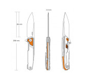 Nóż Ruike P875-SZ srebrny Nóż Ruike P875-SZ srebrny